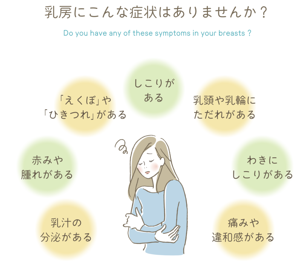 乳房にこんな症状はありませんか？